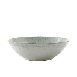 Tableau Margo Mist Stoneware Bowls - Set of 4 Stoneware Dinnerware Set, 7" Salad Bowls Set of 4, Microwave and Dishwasher Safe Dinnerware Sets, Classic Elegant Cereal Bowl Set for Any Occasion
