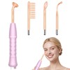 ROMMQB Professional Skin Therapy Device with 4 Orange Neon Sticks,