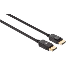 Manhattan 353595 Audio/Video DisplayPort 1.4 8K to 60 Hz M/M 1 m Black