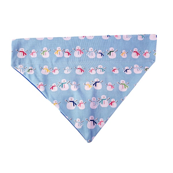 Snowman Over the Collar Dog Bandana That Slips onto Their