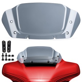 Amazicha Windshield 8" Wave Windscreen Wind Splitter Compatible for CVO Street Glide FLHXSE 2023-2025, Street Glide FLHX 2024-2025, FLHXU 2025（Smoke）
