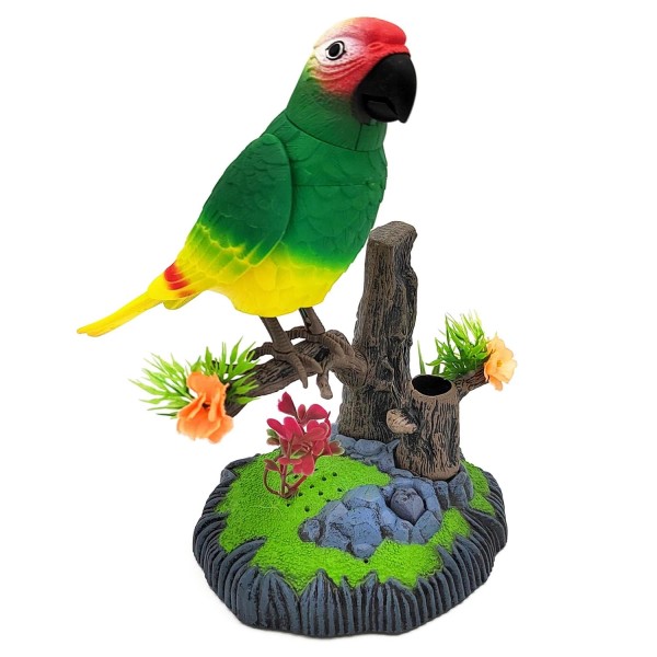 Tipmant Electronic Bird Toys Electric Parrots Animal Pets Move Chirp