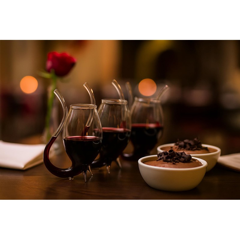 Oenophilia Porto Sippers, Hand-Blown S/4