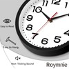 Roymnie Wall Clock Silent Non-Ticking Modern Clock Battery Operated 8
