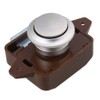 BQLZR 26mm Opening Hole Brown and Silver Keyless Push Button