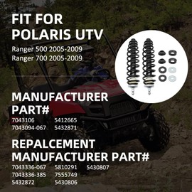 M MATI Front Shock Strut for Polaris Ranger 500 Ranger 700 2005 2006 2007 2008 2009,7043106 7043094-067 5412665 5432871