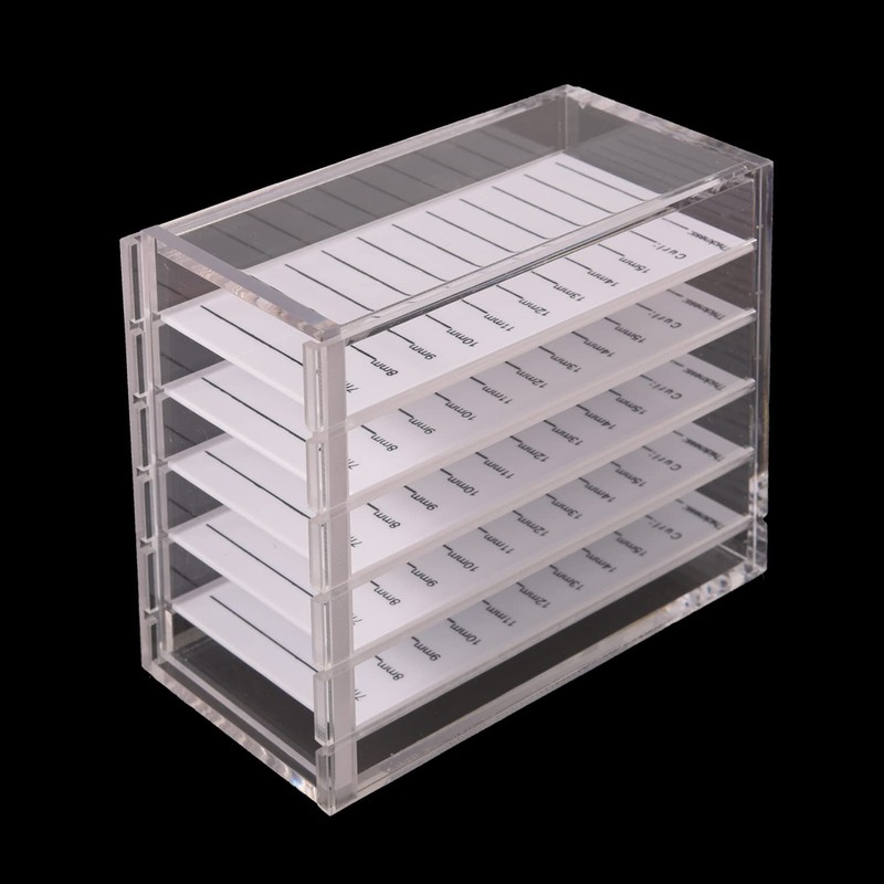 Parieo 1 Pack Acrylic Eyelash Pallet 5 Layers Eyelash Extension
