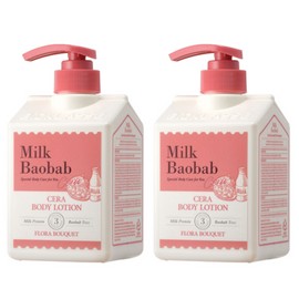 Milk Baobab Cera Body Lotion Cream Flora Bouquet 600ml / 밀크바오밥 세라 바디 로션 크림 플로라부케 600ml X2 BNS