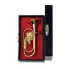Instrument Miniature with Hand-Crafted Velvet Lined Case - Tuba