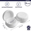 EYE DISCOVER Antimicrobial Glasses Case, Premium Case with Leak-proof Screw
