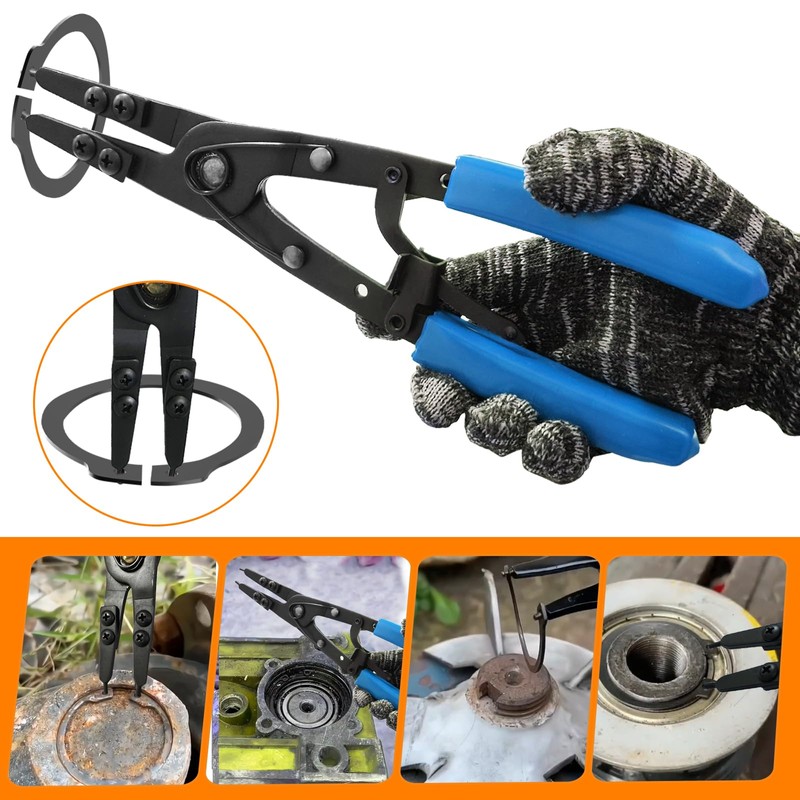 Upgraded 38700 Spindle Snap Ring Pliers Compatible with Ford SD