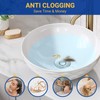 2PCS Bathroom Sink Stopper Strainer, Pop-Up Bathroom Sink Drain Strainer