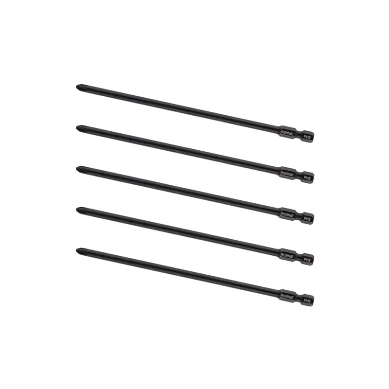 5 x Rennie Tools 152mm Long PH2 Compatible with Festool