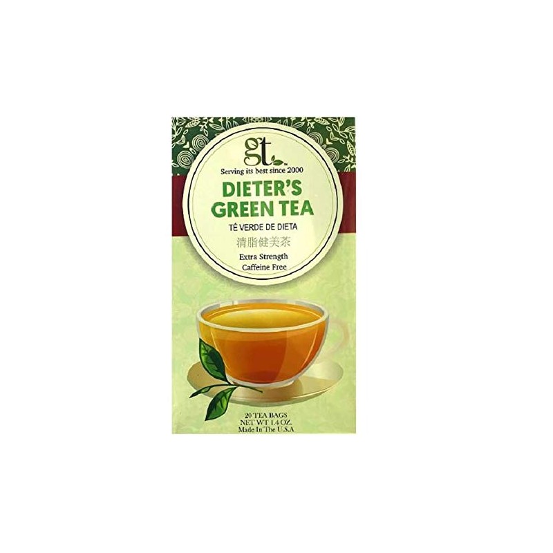 Dieter's Green Tea (Extra Strength) (20 Tea Bags) 6-Pack…
