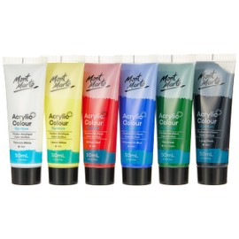 MONT MARTE Acrylic Colour Paint Set 6pc x 50ml