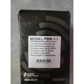 Alarm Controls PBM-1-1 Emergency Station Pushbutton, Stainless BRAND NEW
