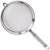 18cm Professional Stainless Steel Long Oval Handled Sieve