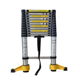 Dithoko 11.5 FT Telescoping Ladder, Lightweight Aluminum Folding Ladder with 360° Rotatable Stabilizer Bar, Magnetic Strip, 330 lb Load Capacity, Multi-Purpose Ladder for Home and Professional Use