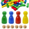 LACHT Toy Figures Set, 96 Colourful Halma Gel Toy Figures
