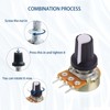 FOXTIP WH148 250K Ohm Potentiometer Kit Linear Taper Adjustable Rotary