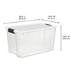 Sterilite 4 Pack Ultra Latching Box, Storage Bins with Lids,