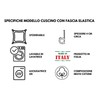 Casatessile Mexico Seat Cushion 40 x 40 cm with Elastic