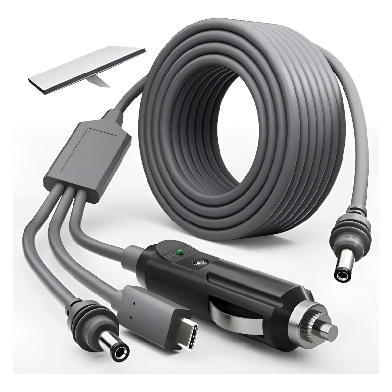 Cable Alimentador 3 En 1 Dc Para Starlink Mini Auto
