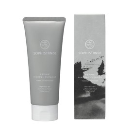 Sofistance Refine Mineral Cleanser, 4.6 oz (130 g), Clay, Cleansing, Pores, Square Plugs, Keratin, Blackheads, Care, Dullness, Skin Care, Plant Oil, No Need to Wash Face, Makeup, Removal, Fermented