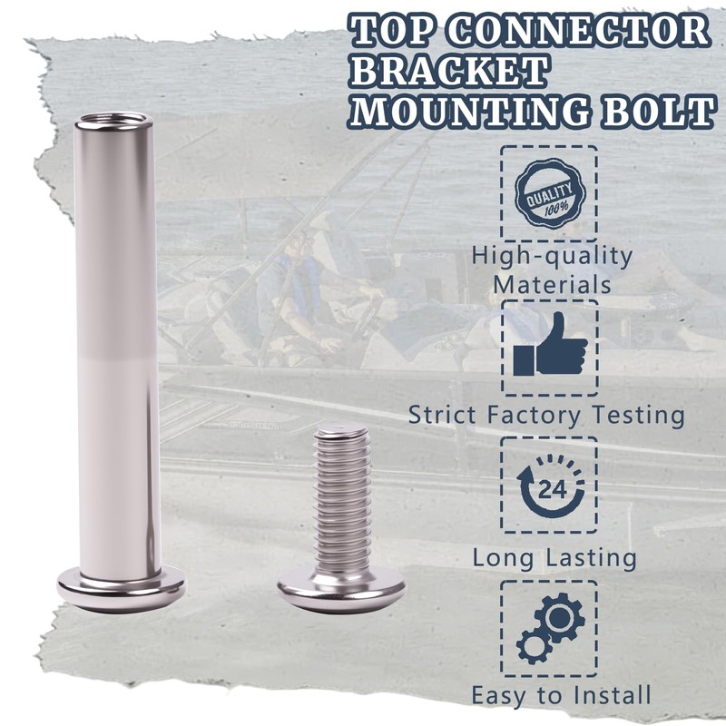 Top Connector Bracket Mounting Bolt Replacement Compatible with Bennington SS