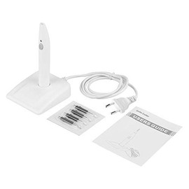 Akozon Gutta Percha Cutter Gutta Percha Dots Cutter, Wireless Dental Cordless Tooth Gum Gutta Percha Cutter Heater with 4 Pieces Fever Needle (EU Plug)