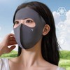 Silky Cooling Full Face UV Protection Sun Cover Light Gray 4ea