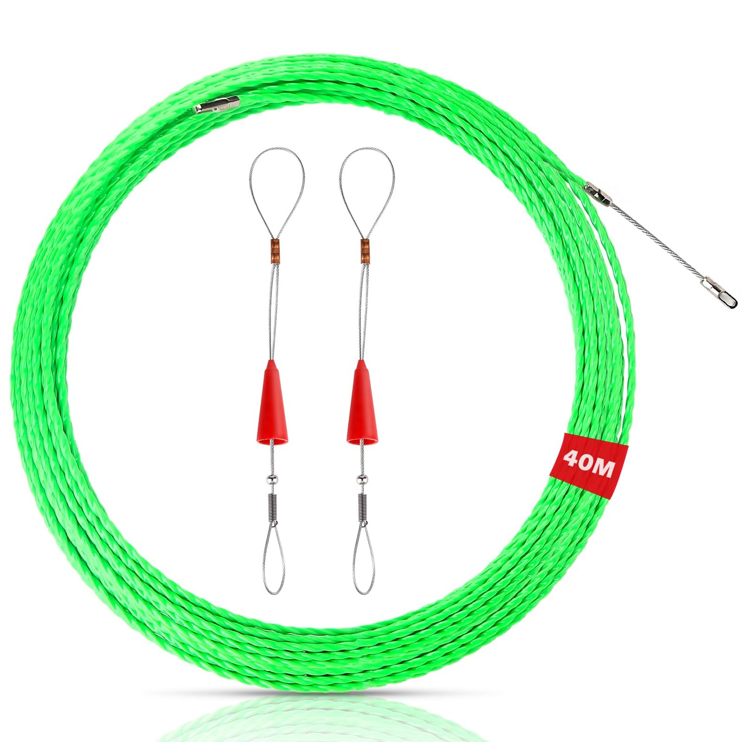Vegena 40 m Cable Retraction Spring Retractable Spiral Cable Pulling ...