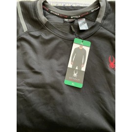 Spyder Active Mens Sz XL USA Shirt  L/S Moisture Wicking 4 Way Stretch Pro
