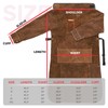 YESWELDER Leather Welding Apron with Sleeve and 6 Pockets, Heat