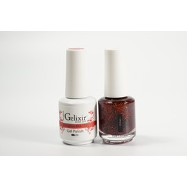 Gelixir Duo Matching Gel and Nail Polish, Made in USA. (103-Christmas Red)