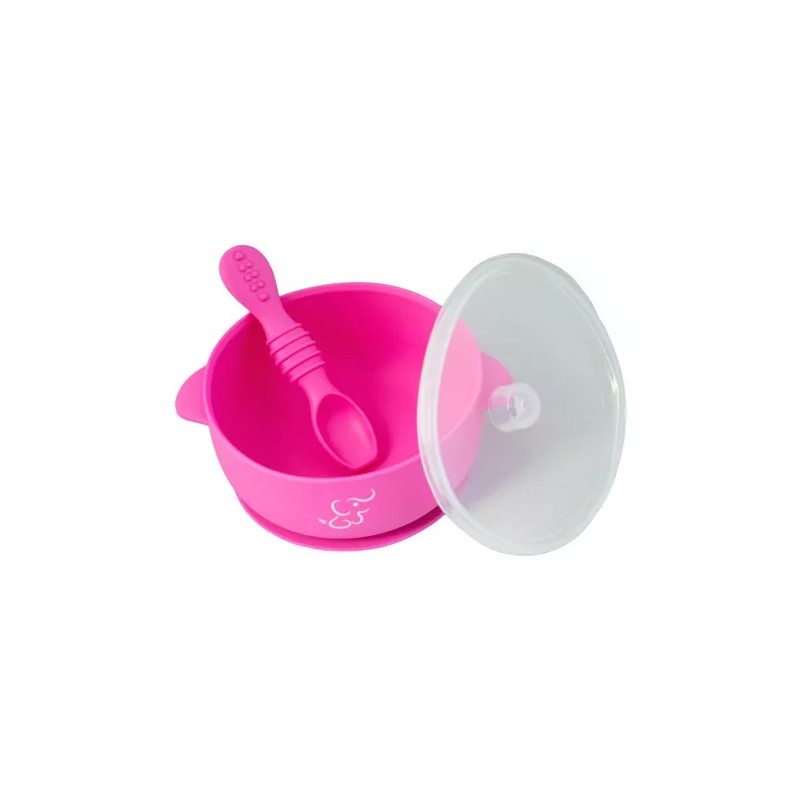 Papu Baby Bowl/tazón Grande Papubaby Con Tapa Y Cuchara De