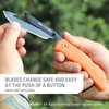 Outdoor Edge 3.5" RazorSafe Replacement Sharp-Point Knife Blades, 24 Piece
