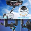 ILKCC Rearview Mirror Phone Holder for Car, 360° Rotating and