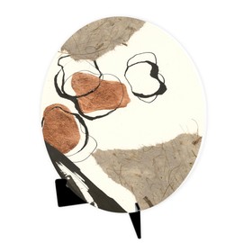 Copper Linked III, Joyride Home Decor, JoyRide Home Décor Wood Plaque, 10"x10" Artist Designed Home Décor, Express Your Style.