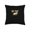 Fun Rat Trap Speech Throw Pillow