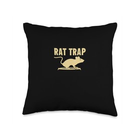Fun Rat Trap Speech Throw Pillow