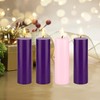 Mega Candles 4 pcs Unscented Christmas Advent Candles Set, Hand