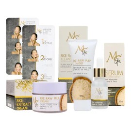 Set Skincare Arroz MC Life Hidratante Aclarante Facial Todo Tipo de Piel                                                                              