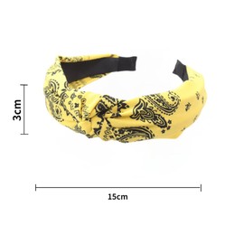 scicent HB0013 Headband for Women, Pack of 3, Wide Vintage Headband with Knot for Women and Girls, 3 Colours