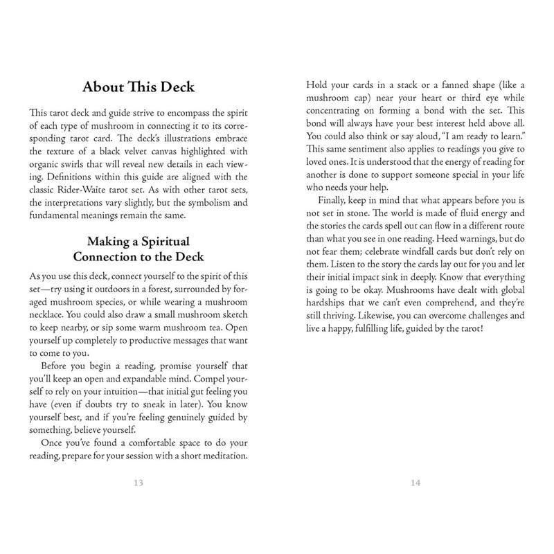 Midnight Magic: A Tarot Deck of Mushrooms - Cards