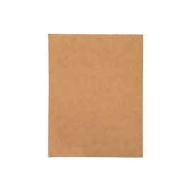 LUXPaper Multi-Pocket Standard Portfolio | Business Card Slot | 8 1/4" x 11 3/16" Ruled Memo Pad Included | Tan | 1 Qty