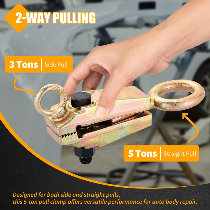 FLKQC 5-Ton 2-Way Auto Body Repair Clamp - Heavy Duty