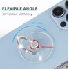 Cell Phone Ring Stand Holder，2Pcs Transparent Finger Ring Kickstand，360 Degree