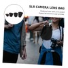 IWOWHERO 4pcs Camera Lens Storage Bag Neoprene Lens Cover Pouch