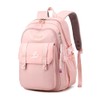 ROERPPM University Bookbag copmuter Daypack Backpack Outdoor Bag Waterproof Travel Notebook College Backpack (Pink)